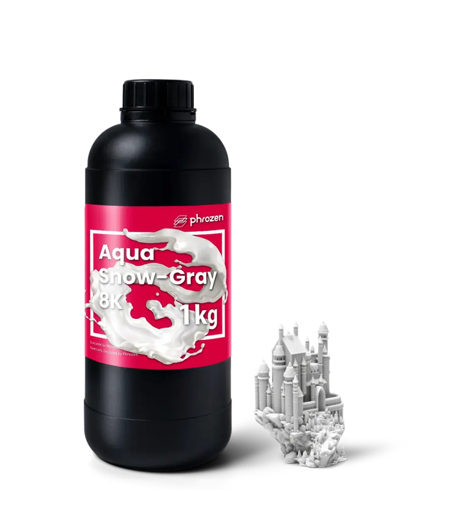 Phrozen 高精細湖水8K樹脂 - 雪灰色 - 1kg