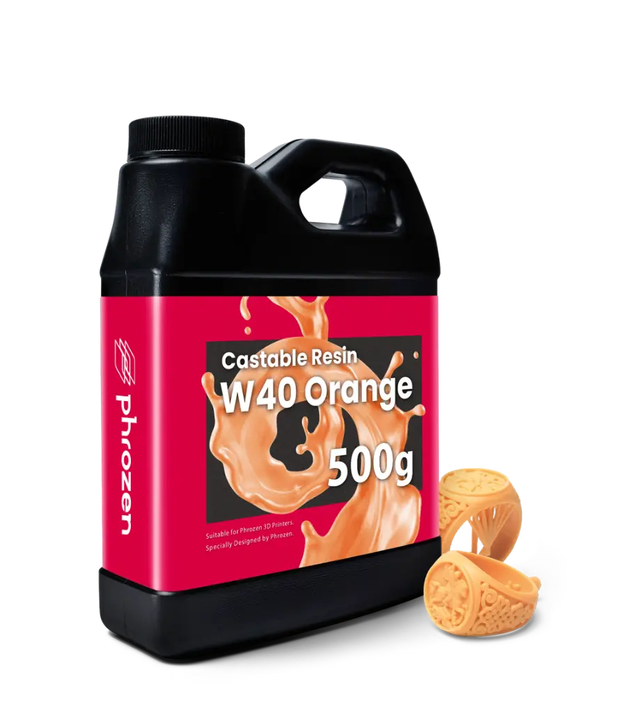 Phrozen 珠寶可鑄造金工 W40樹脂 - 橘色 - 500g