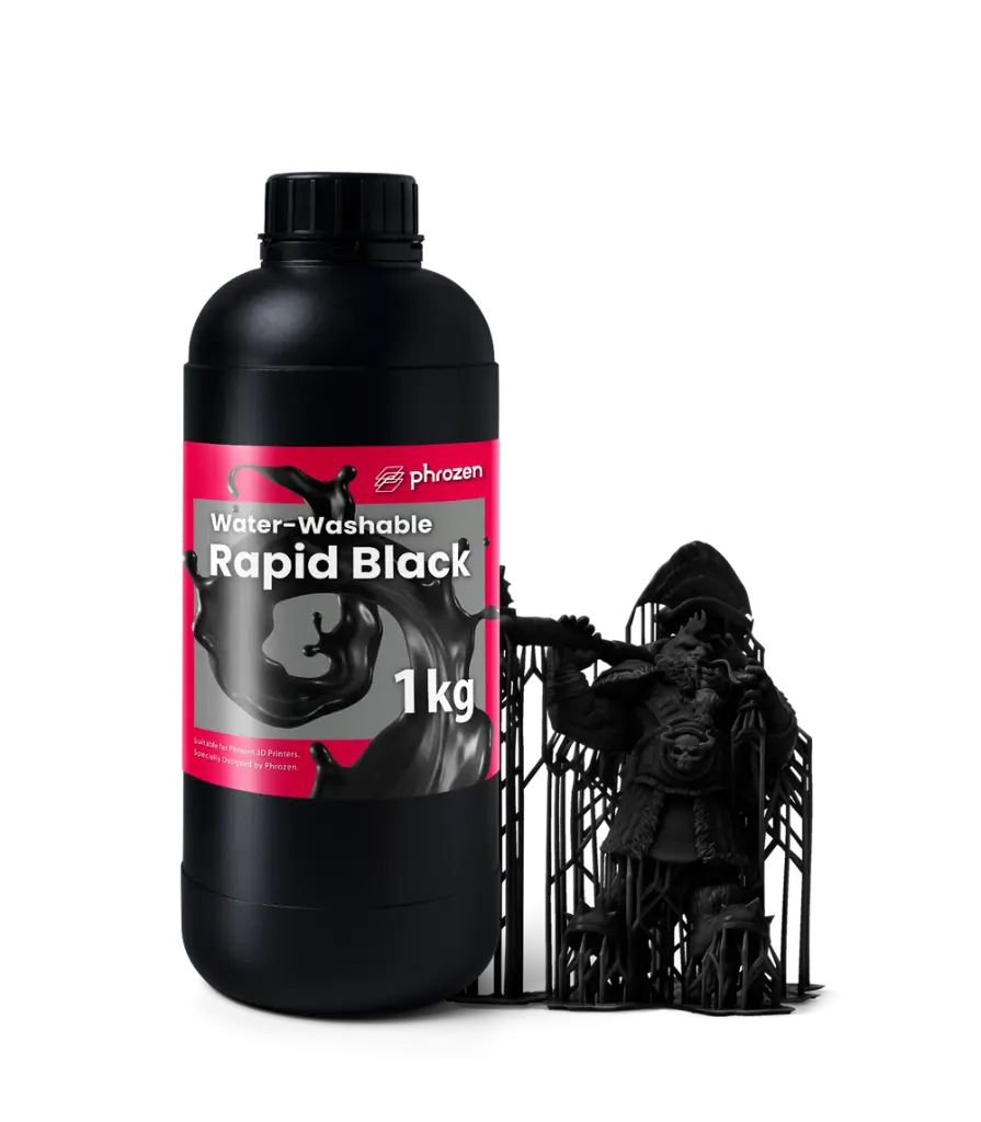 Phrozen Standard Water-Washable Resin - Rapid Black - 1kg