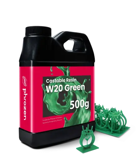 Phrozen 珠寶可鑄造金工 W20樹脂 - 綠色 - 500g